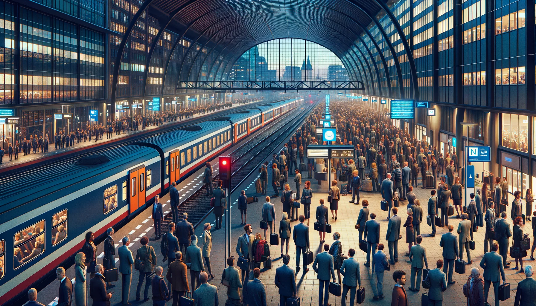 Serviciile de tren de noapte către Amsterdam suspendate în acest weekend