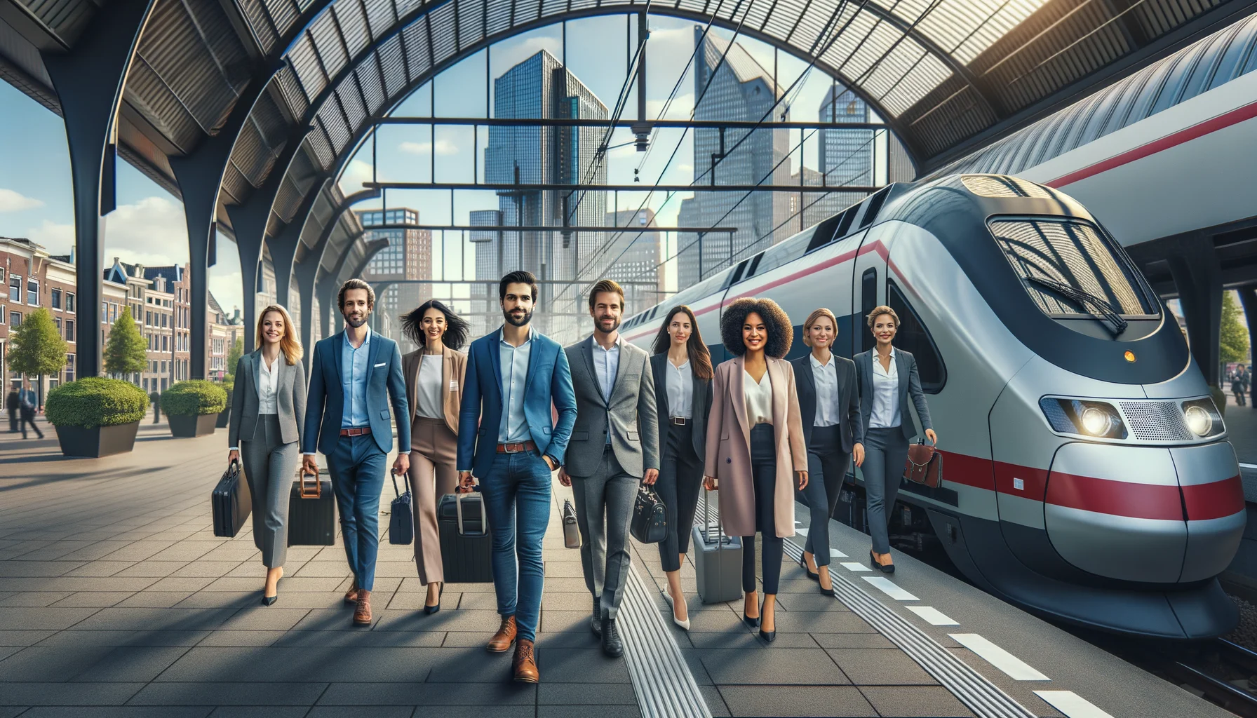 Pigusūs traukinių maršrutai sujungia Amsterdamą ir Vokietiją